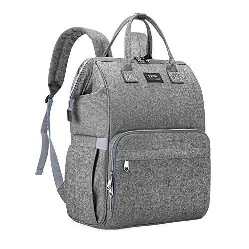 CURMIO Breast Pump Bag Backpack Compatible for Spectra S1, S2, Medela, Pumping Tote with Compartment for Cooler Bag, with Padded Laptop Sleeve for Working Moms, Gray by CURMIO - Used condition - US$30.71