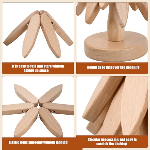 Mapille Salvamanteles madera, forma desplegada