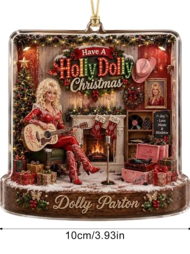 Dolly Christmas Ornament Tree Parton Pink Memorial Decorations Home Decor - image 3