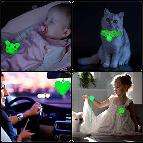 5 Rolls Glow In The Dark Yarn Diy Glow Yarn Craft Yarn Sewing Supplies Glow In The Dark Party Supplies With 2 Pcs Crochet Hooks For Art Crocheting Sewing Beginners, 55 Yards Per Roll (Light Pink) #TOP3