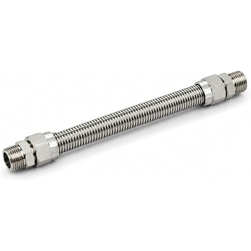 3/4 Fuel Flex Hose compatible with Generac Standby Generators | 15 Inch 3/4 Gas Supply Flex Hose compatible with Guardian Centurion Watchdog Replacement for 0L4836A 0D3031 Stainless Steel