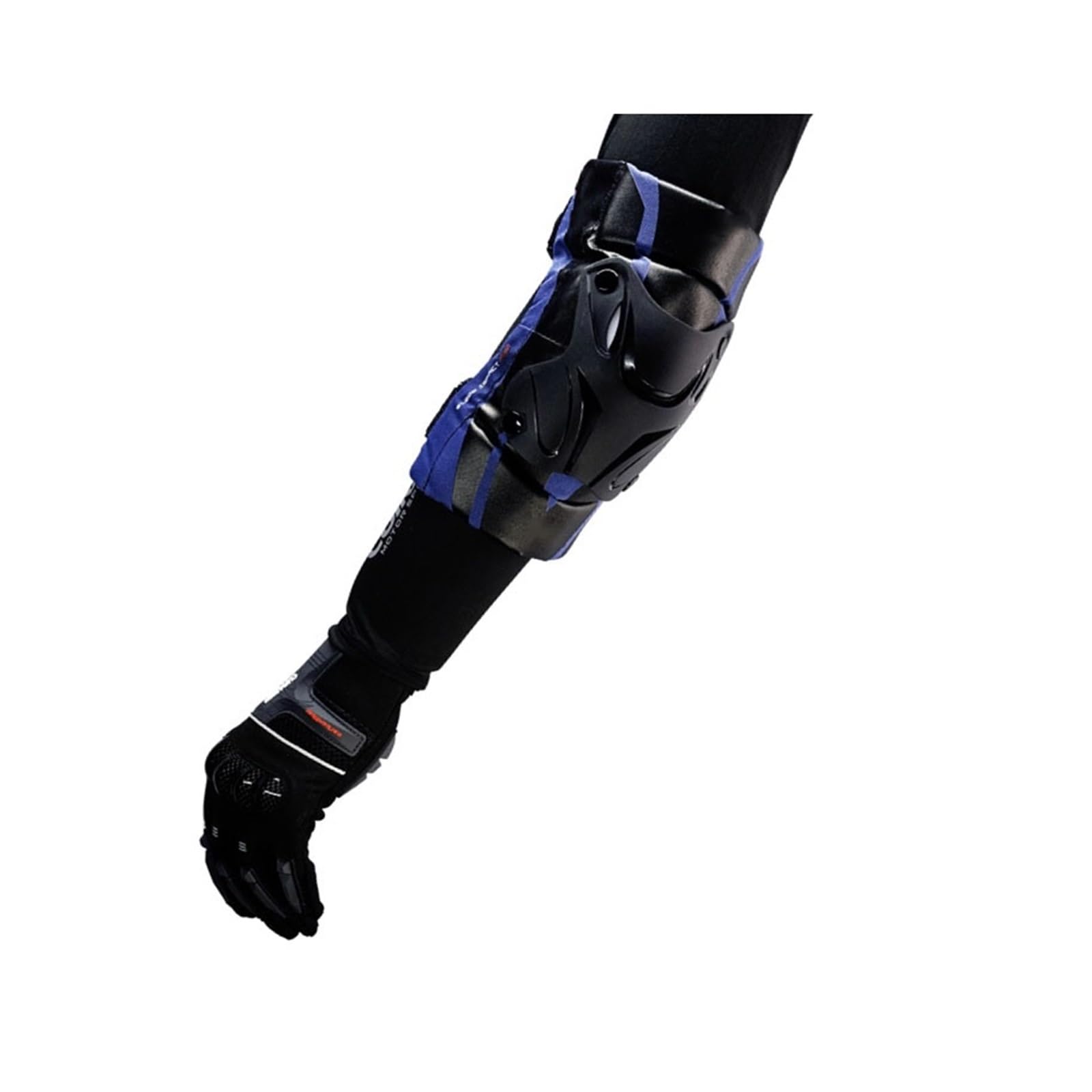 SSIMOO K01 ochraniacz na motocykl Motocross nakolanniki MX ochraniacz wyścigowy strażnicy terenowy Ochrona łokci (kolor: E01-3-Granatowy niebieski, Rozmiar : Free Size)