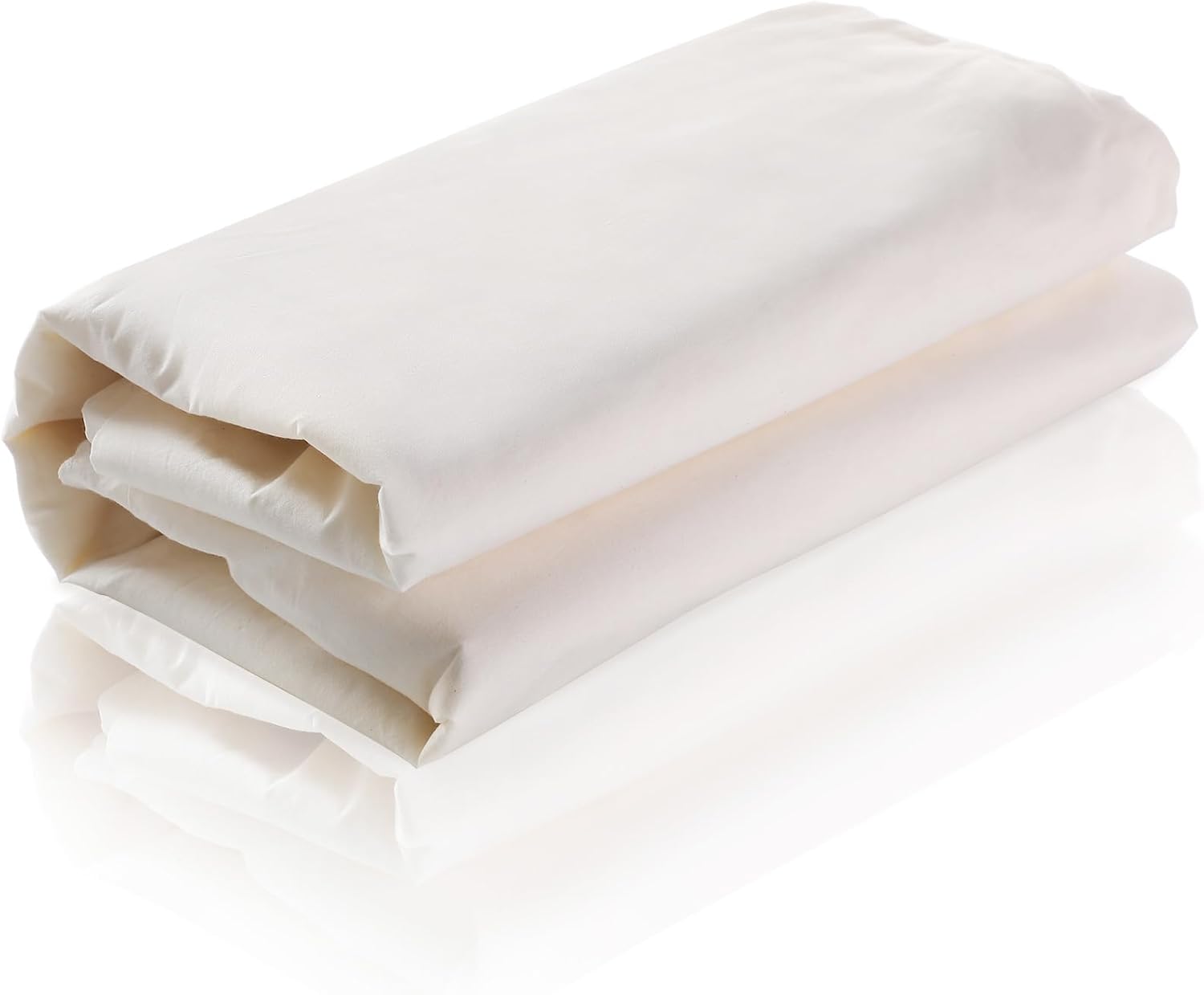 VitalCozy 63'' x 20 yd Unbleached Cotton Muslin Fabric Textile Wide Polyester Cotton Linen Material Embroidery Muslin Quilting Fabric by Yard for Sewing Apparel Painting(Beige)