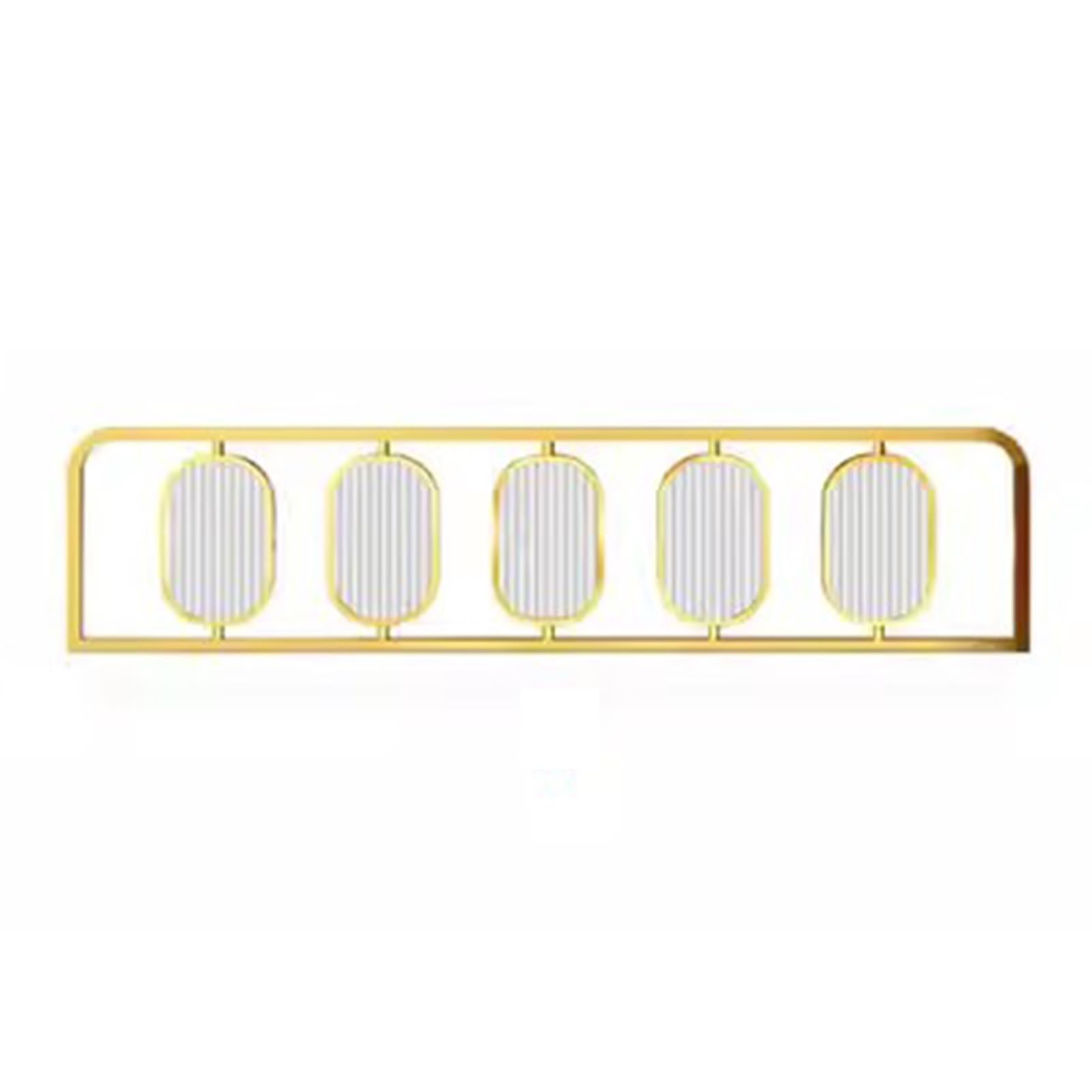KLGFBDC Stylish Stripe Glass Dividers for Dining Spaces, Translucent Hot Pot Partitions, Aisle Desk Divider 11.8x27.5in - Elegant Restaurant Privacy Solutions