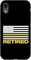 Vista 24 de iPhone 16 911 Police Dispatcher Gift Retired Thin Gold Line Flag Life Case