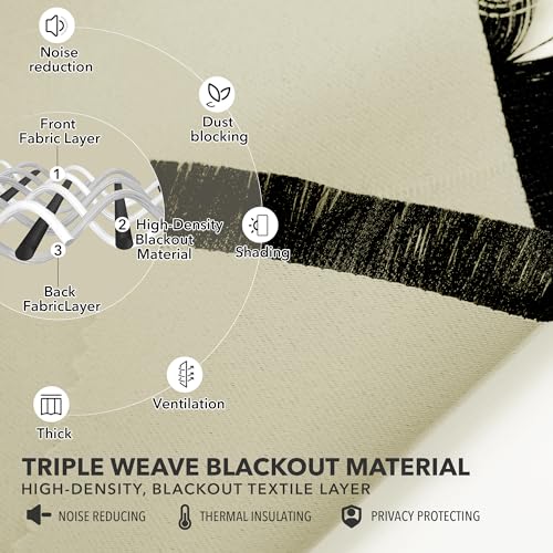 image for Deconovo Blackout Curtains – Room Darkening, Noise-Reducing, Thermal