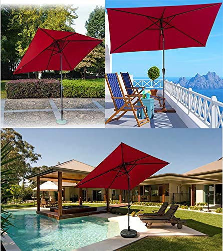 Parasol carré protection UV avec bouton-poussoir inclinaison