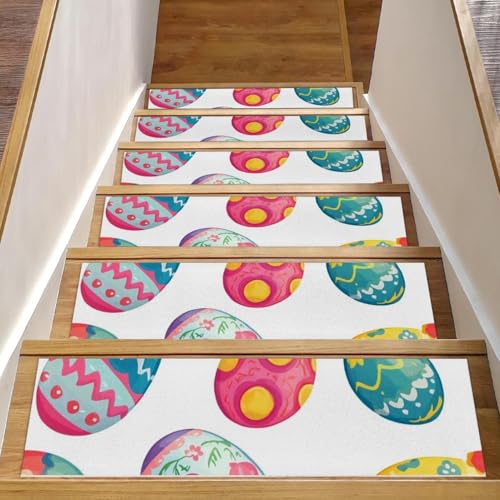 Alfombras de escalera decorativas de Pascua para proteger niños y mascotas 2