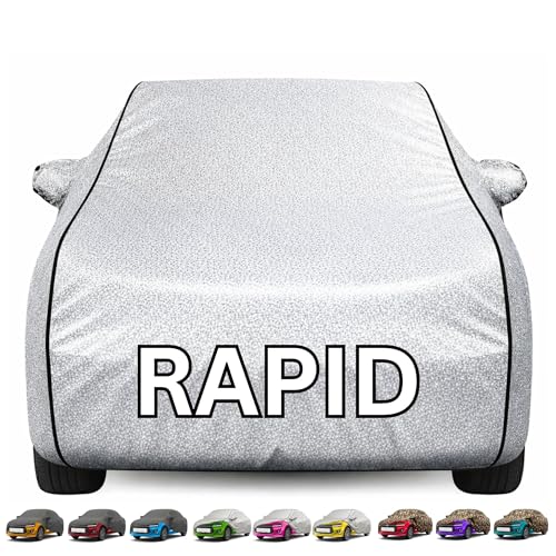 Image of Kayme Premium Silver Rapid Car Cover Waterproof for (All Models & Variants - Petrol, Diesel, CNG & EV) |Speacially Custom Fit with Mirror Pockets |All-Weather Protection - Outdoor Car Body Cover