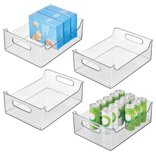 Bacs de rangement empilables pour organiser le réfrigérateur en un clin d'œil