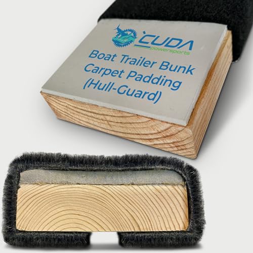 Boat Trailer Bunk Carpet Padding - Hull Guard - (Pair) of 3in x 12Ft Long 1/4