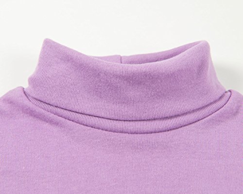 Image of Leveret Girls Boys & Toddler Solid Turtleneck 100% Cotton Kids Shirt (2 Toddler-14 Years) Variety of Colors