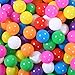 GOGOSO Ball Pit Balls Stars Moon Shapes Plastic Pitballs for Toddler Play Tent Baby Photo Props Kids Pool Water Toys Kiddie Pool Party Decor, Cream Mix 7 Colors,100PCS
