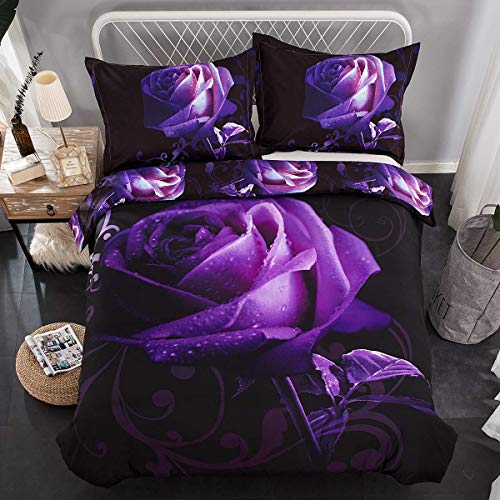 TAKOLI 3-teiliges Bettwäsche-Set Mit Totenkopf-Muster - 155x220 Cm, Microfaser, Reversibel