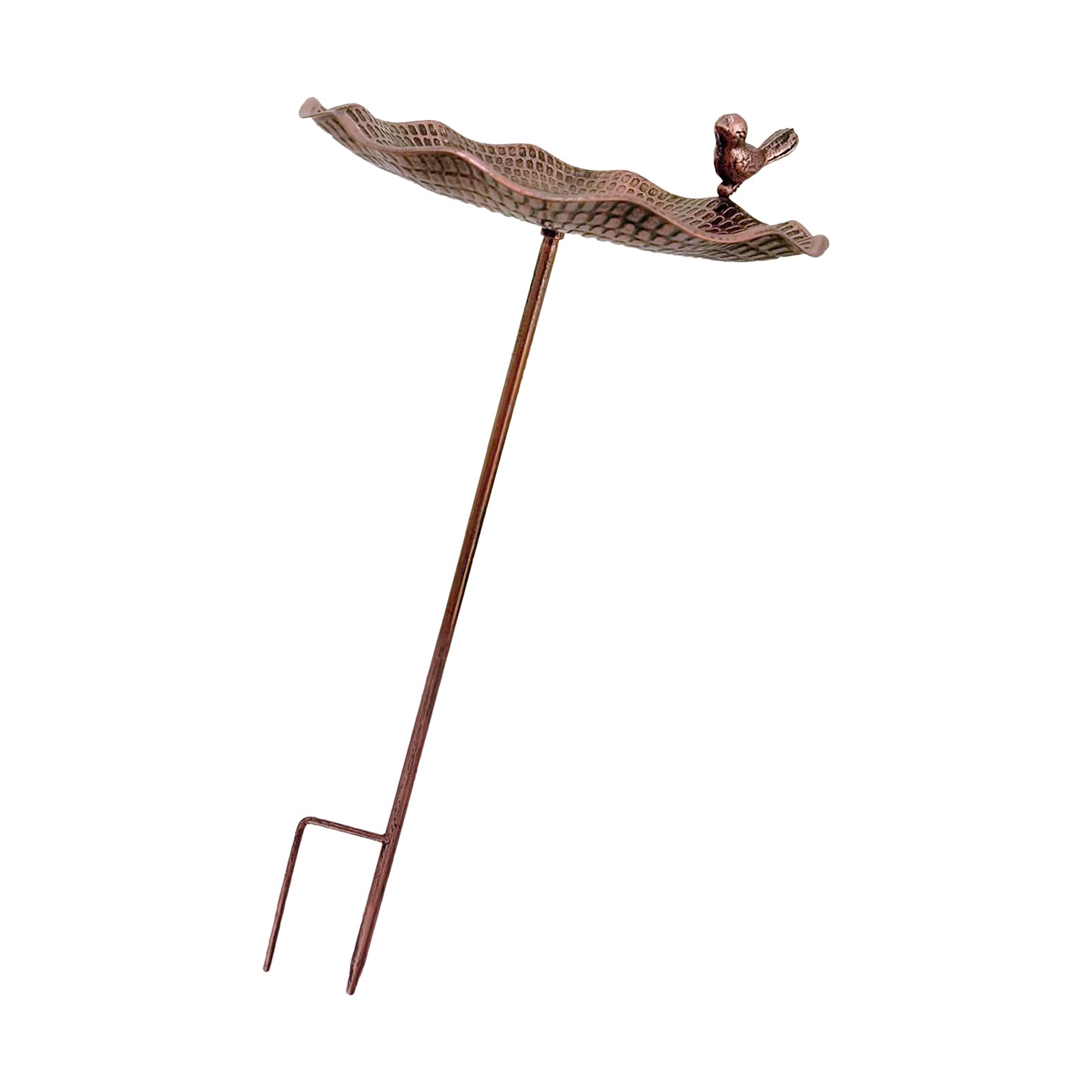 Gamelle d'eau vintage pour oiseaux en métal pour créer un sanctuaire dans votre jardin