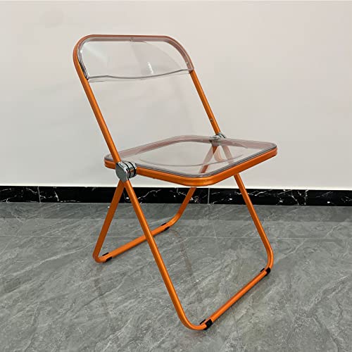 Chaise pliante en acrylique transparent, peu encombrante et facile à nettoyer, idéale pour la salle à manger et la maison
