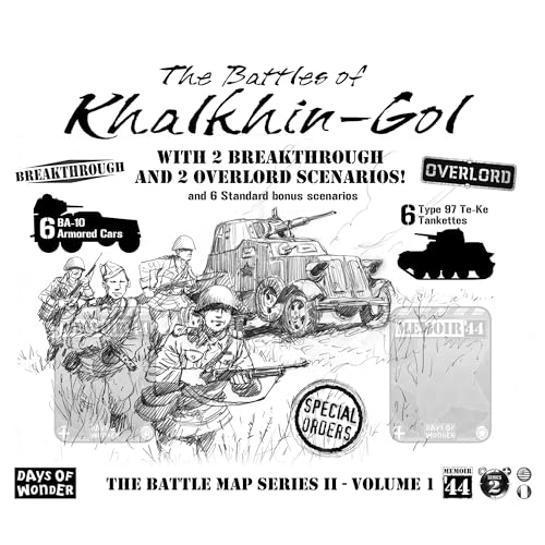 Days of Wonder | Memoir '44 Battle Map - Battle of Khalkhin Gol Expansion | Board Game | Ages 8+ | 2-8 Players | 30-90 Minutes Playing Time