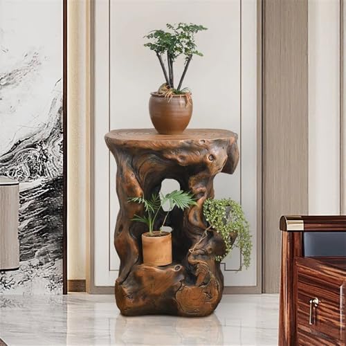 Base de bonsaï rétro pour décorer un salon avec vos petits pots de fleurs