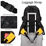 Nerlion 40L Hiking Backpack Travel Backpack for Men Women Camping Waterproof Outdoor Hiking Daypack Lightweight Backpack (Yellow) - Image 4