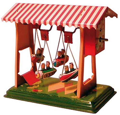 CAPRILO Carrusel Decorativo de Hojalata ZEPPELINES Feria China Carruseles y Circuitos de Cuerda. Artículos de Colección. Regalos Originales. Decoración Clásica.