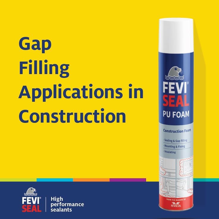 Image of PU Foam Multipurpose Expandable PU Foam Insulation Sealant Spray for Window, Tile, Door & AC Gaps (750ml)