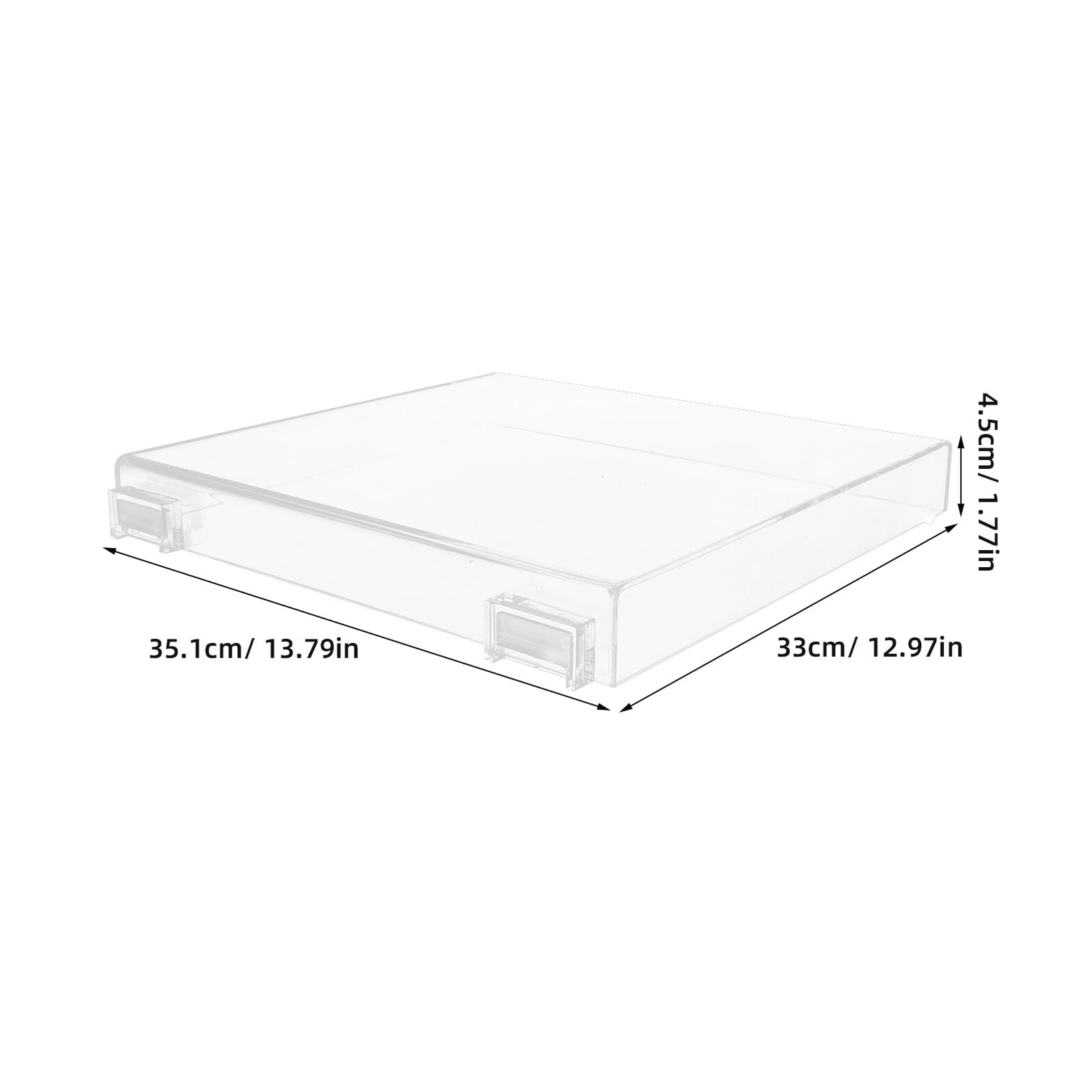 ABOOFAN Copertura Antipolvere Trasparente per Giradischi in Acrilico, Coperchio Protettivo Rimovibile Compatibile con Audio-technica At-lp60x, Protezione Antipolvere per Giradischi