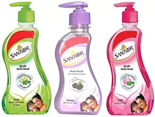 santoor HAND WASH FRESH, MILD, CREME Hand Wash Pump Dispenser (3 x 215 ml) (B08N573Z99) Amazon Price History, Amazon Price Tracker