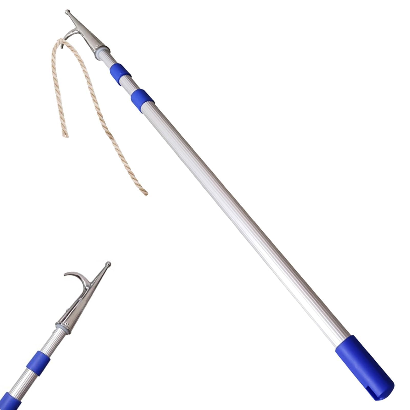Mât télescopique en aluminium réglable pour bateau, yacht, crochet de sécurité pour piscine, réponse d'urgence