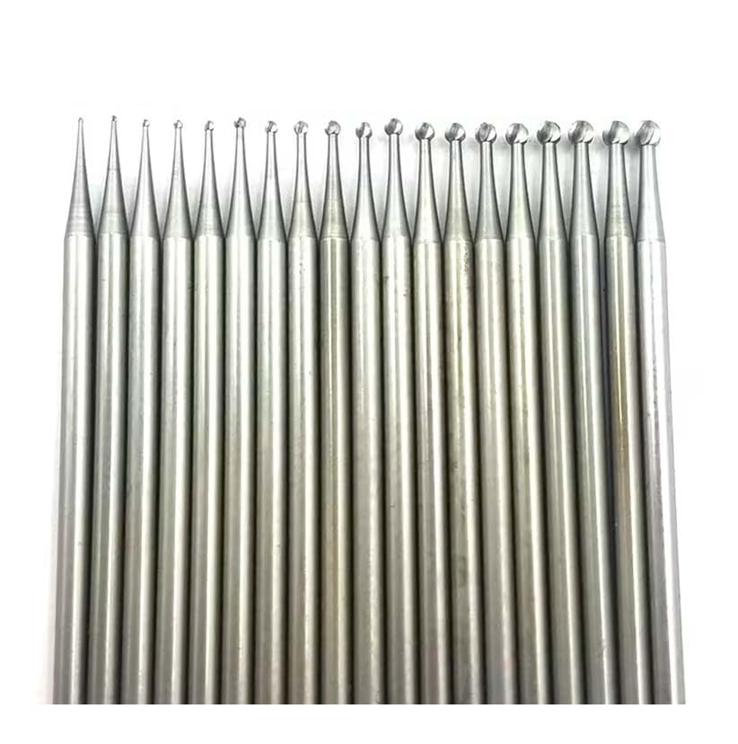 SWISSO Carbon Steel Round Burs 0.5mm to 3.2mm 15PC mix size For Making Jewellery Tools Pack Of 1-image-47