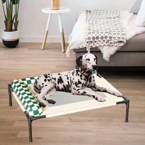 Lit surélevé pour chien robuste lavable respirant avec coussin de taille S - 6