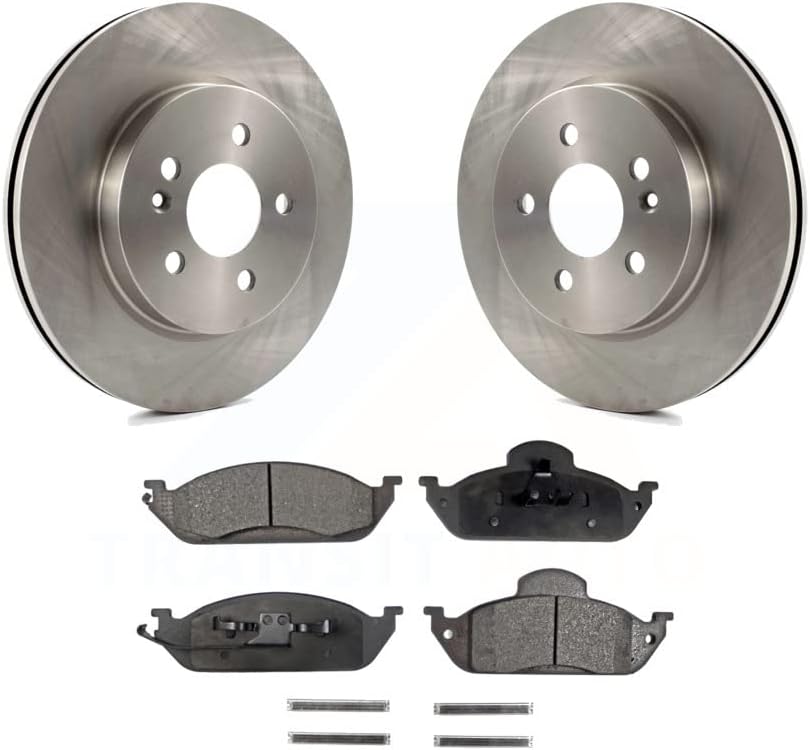Front Disc Brake Rotors And Ceramic Pads Kit Replacement For Mercedes-Benz ML320 ML350 ML430 K8T-100322