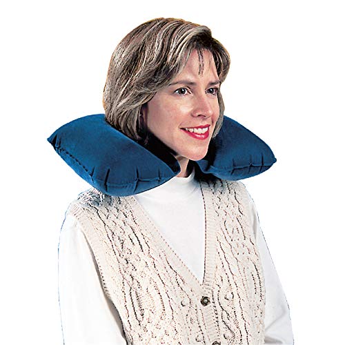 Almohada inflable para viaje compacta y cómoda miniatura 1