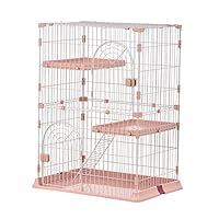 Amazon.co.jp: キャットケージ 3段 猫ゲージ 多段式 脱走防止