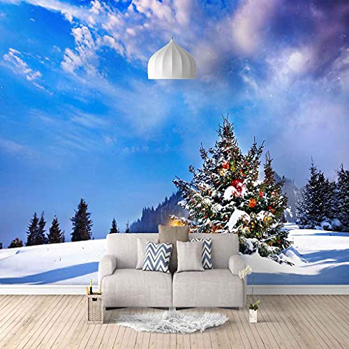 Impression d'art moderne papier peint canevas 3D bois bleus hd - 2