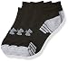 Under Armour Boys Heatgear Tech No Show Socks, Black, Youth Large