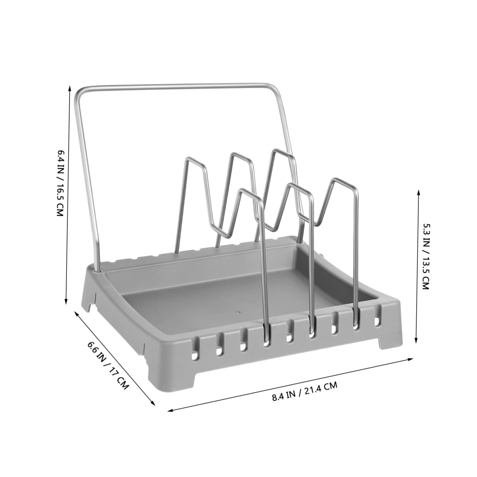 2piezas Rejilla Para Tapas De Ollas Organizador De Cocina Soporte Para Guardar Tapas De Ollas y Tablas De Cortar La Cocina
