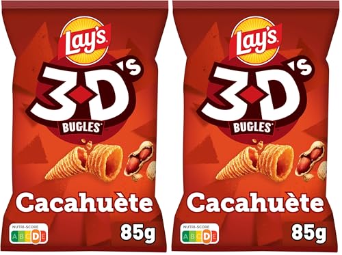 Biscuits Apéritif Lay's 3D's 85g – Saveur Cacahuète - vue 2