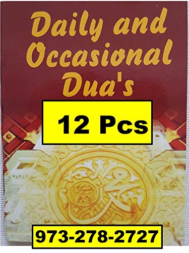 [12 Books] Islamic Dua Book Muslim Prayers Pocket Size Book Islamic Book English & Arabic 3 in 1 Daily and Occasional Dua's Quran Ramadan Book Arabic Alphabet Islamic Gifts 123-FAST US delivery (12)