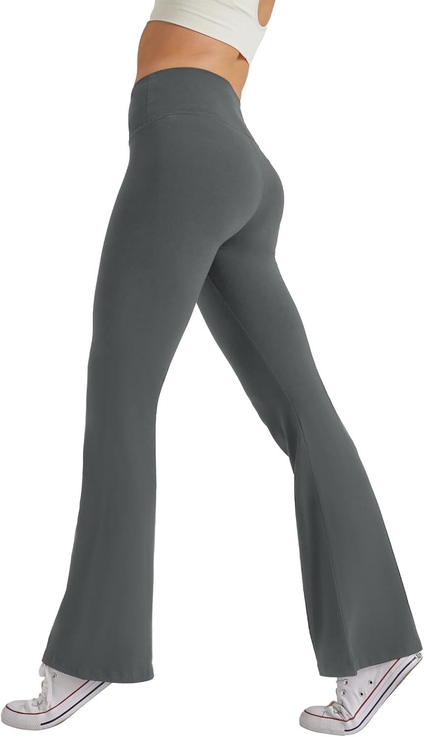 Women's High Waist Bootcut Yoga Pants Tummy Control Workout Flare Leggings - Image 4