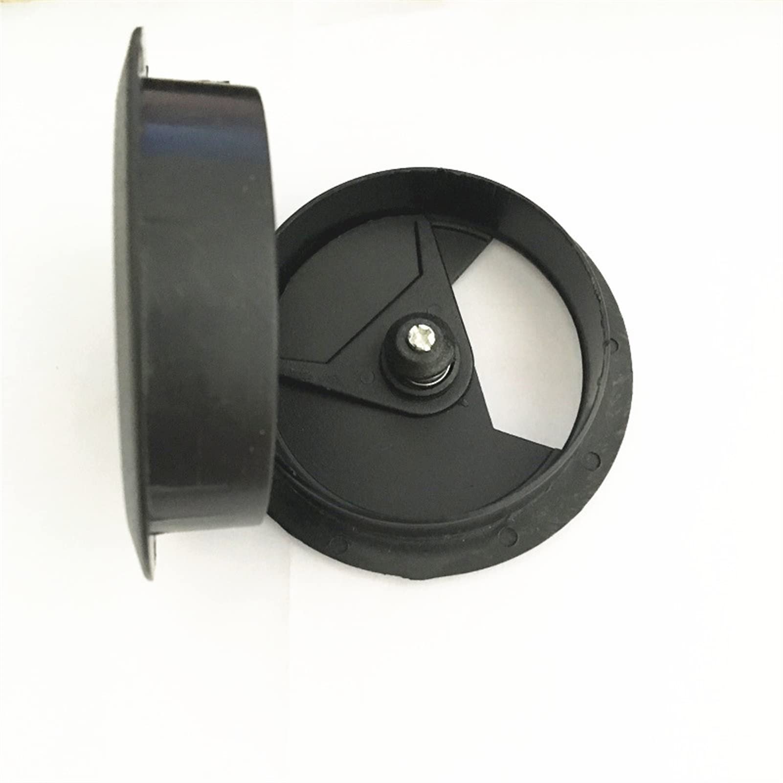 Schreibtischtülle Schreibtischtülle, Kabeltülle, 4 Stück, Kunststoff, schwarz, runde Drahtlochabdeckung, 60 mm, for Computertisch-Möbel-Hardware