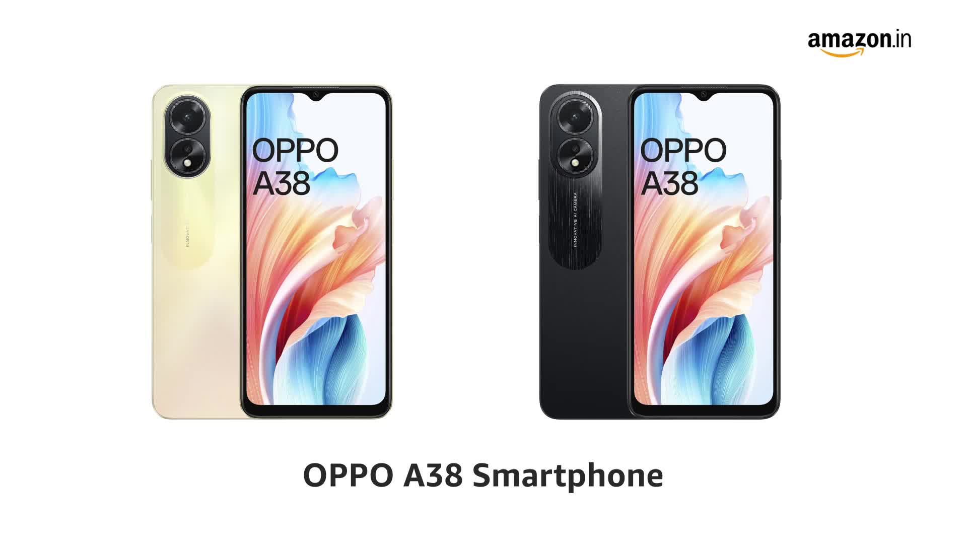 OPPO A38 Smartphone (Glowing Gold, 4GB RAM, 128GB Storage)