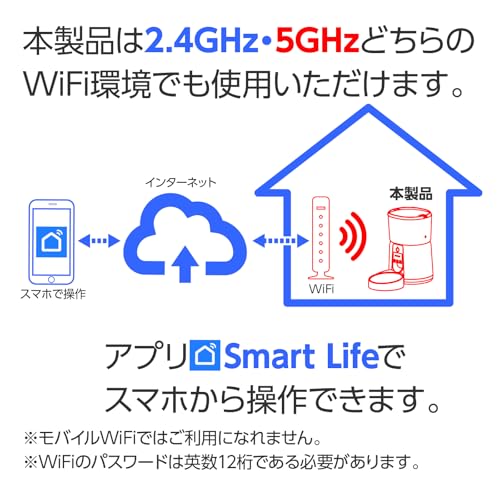 広角カメラ付きダブルWIFI接続一体型自動給餌給水器 - 画像 8