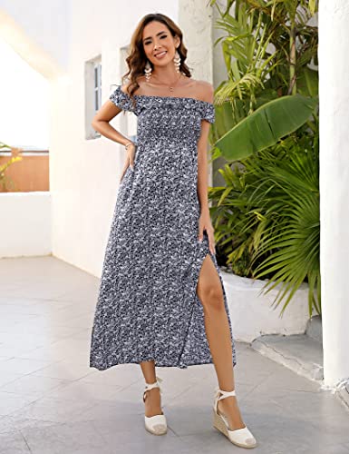 Image of Maternity Dress Women's Off Shoulder Split A Line Casual Maxi Dress Photography Dress for Babyshower