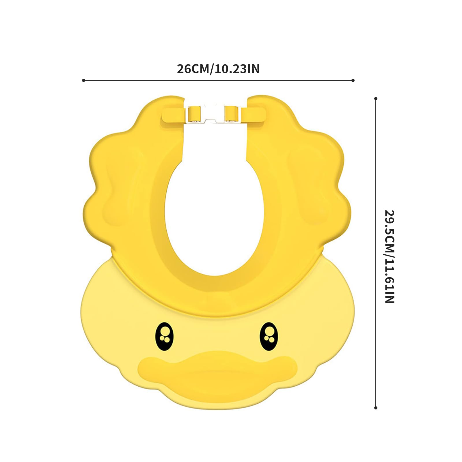 Hair Washing Aids for Kids - Adjustable Shower Cap Hair Washing Shield for Toddlers - Baby Shampoo Cap Visor for Eye & Ear Protection - Image 2