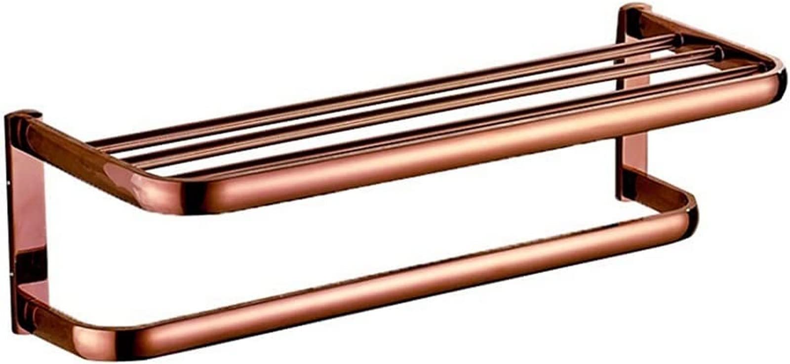 GONMDOPY Towel Rail,Bathroom Towel Rack Bath Towel,Brass Wall Mounted Towel Bar for Kitchen Bathroom Decor/Rose D