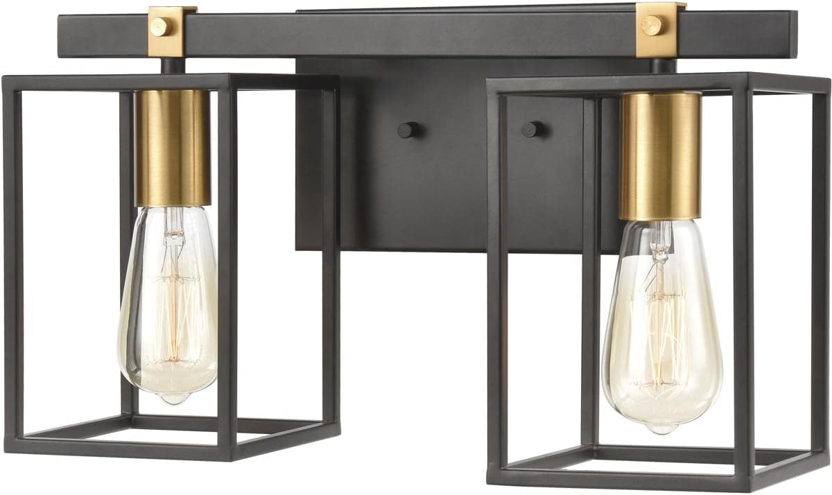 Elk Home 46631/2 Cloe 16'' Wide 2-Light Vanity Light with Matte Black Finish