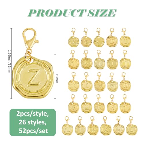 Breloques à clipser robustes en alliage de 26 styles différents pour customisation créative - 2