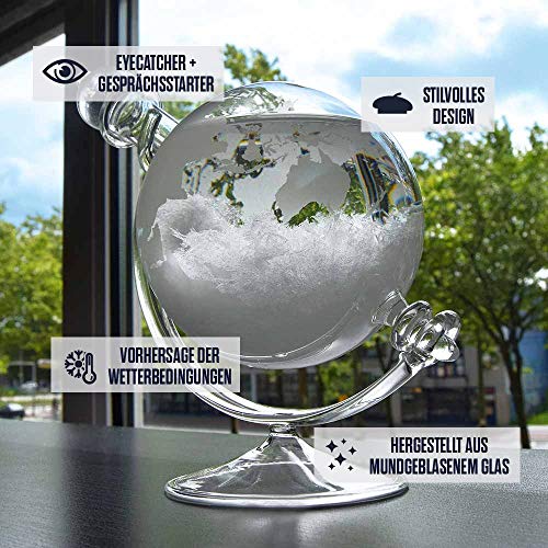 Sturmglas Mikamax große Sturmkugel aus Glas für Bürodekoration