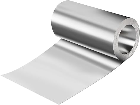 succulentlovers 6 x 33 Aluminum Flashing Roll - Roof Flashing, 0.2mm Thickness Aluminum Roof Panels, Metal Roof Flashing for Sealing Windows Doors, Shed Weatherproofing Areas
