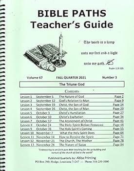 Spiral-bound Bible Paths Sunday School Lessons Teacher's Guide Fall 2021 Book